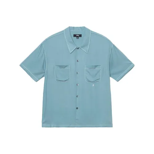 Stussy Синий Мужские Рубашки