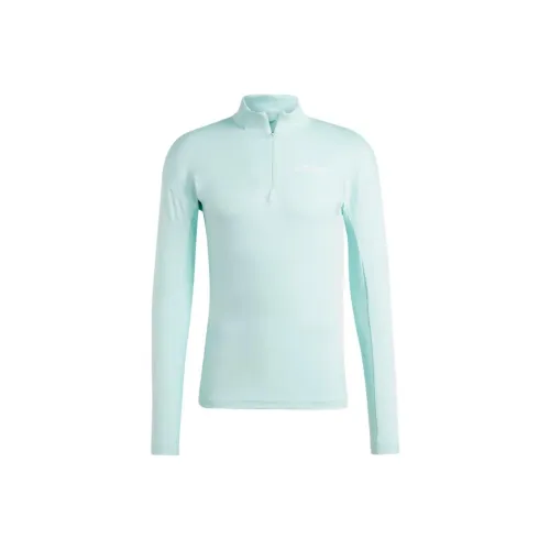 adidas Terrex XPERIOR Длинный рукав Толстовка Мужской Аква Зеленый