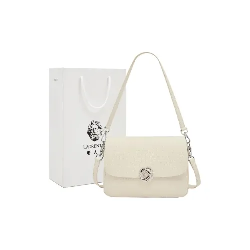 Old Man's Head Лицевая коровья кожа Классическая сумка через плечо Стандартная Женская Черный Белый Серый