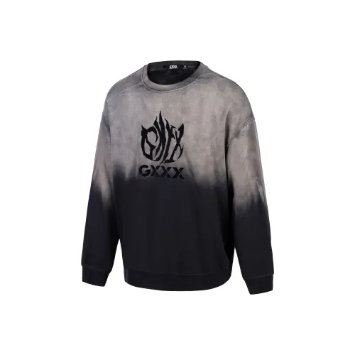 GXXX Осенний Зимний Круглый вырез Пуловер Толстовка Унисекс