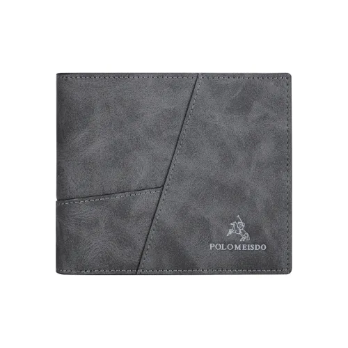 POLOMEISDO Синтетическая кожа Премиум бренд Мода Укороченный кошелек Мужской Градиент серый