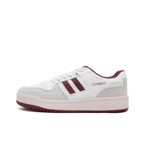 DEERWAY Износостойкий Легкий И Дышащий Низкий Топ Casual Женский Белый Красный