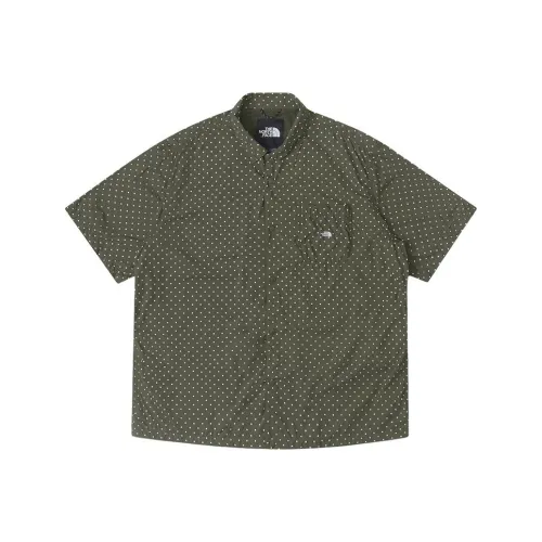 THE NORTH FACE Рубашка Мужская Серый Коричневый Зеленый