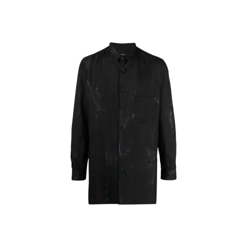 Yohji Yamamoto Pour Homme Черные Мужские Рубашки