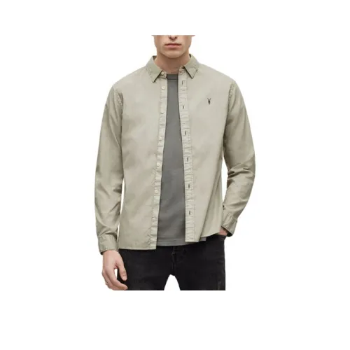 ALLSAINTS Серые Мужские Рубашки