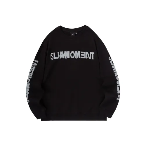 Suamoment Весенний Осенний American Casual Свободный крой Толстовка Унисекс