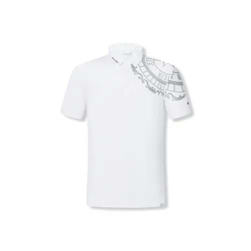 FILA GOLF серия Короткий рукав Поло Мужской Нефритовый Белый