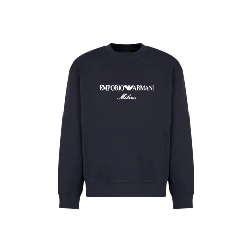 EMPORIO ARMANI Свитшот Мужской Морской Синий