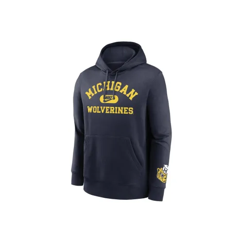 nike MichiganCollege Wolverines Legacy Клуб Основное Свитшот Мужской Морской синий