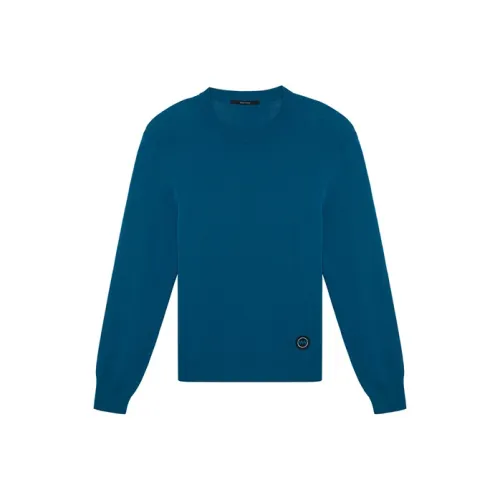 DAVID NAMAN Синий Мужской Свитеры