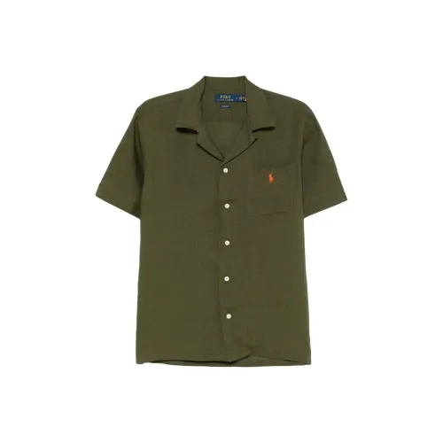 Polo Ralph Lauren Рубашка Мужская Оливково-Зеленая