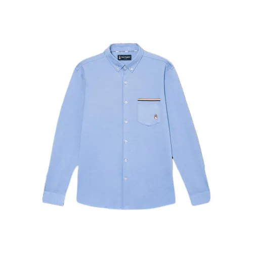 Hush Puppies Рубашка Мужская Средняя Синий