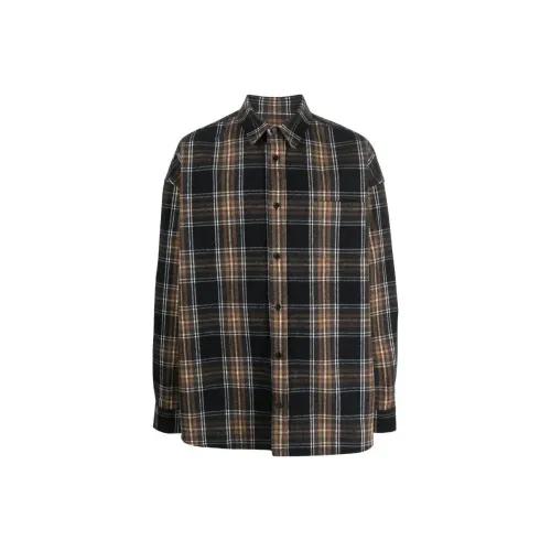 JUUN.J Коричневый Мужская Рубашка