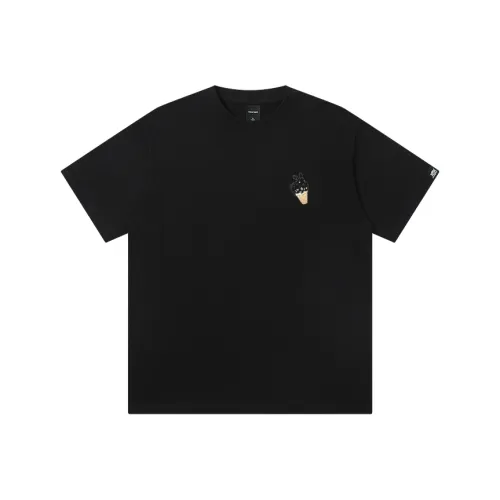 JUNGLE TIGER T-рубашка унисекс черная модная американская мультяшная