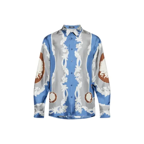 VERSACE Мужские Синие Рубашки