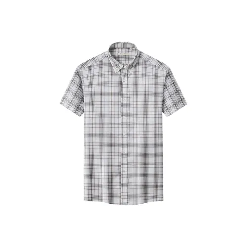 Francesco Totti Рубашка Мужская Кофейная Клетка