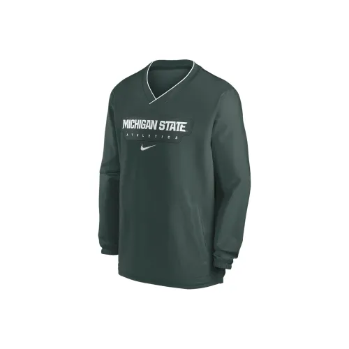 Nike College Michigan State Spartans Sideline Свитшот Мужской Зеленый