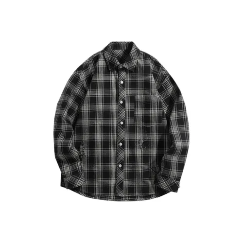 J.F.U Мужские Черные Рубашки