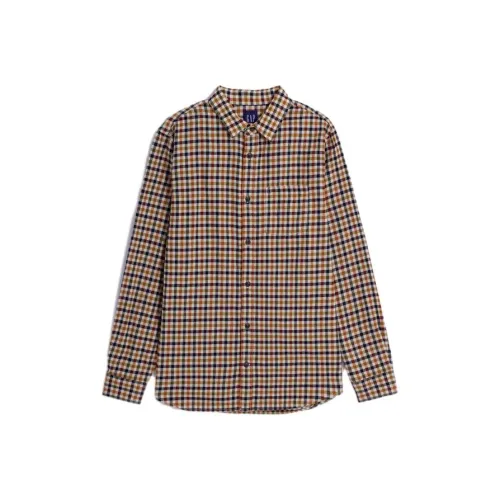 GAP совместная линия Многоцветные Клетчатые Мужские Рубашки