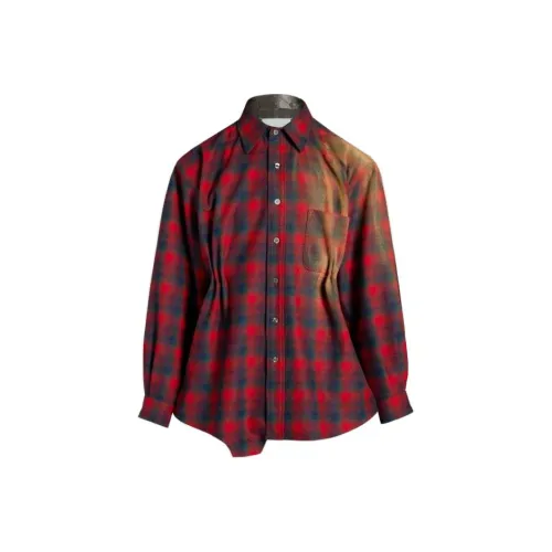 Maison Margiela Цвет песчаной бури PENDLETON Комбинезон Рубашка Мужской Красный