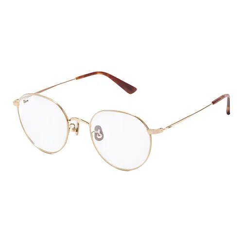 Fakeme Металл Овал Оправы для очков Унисекс Золотой