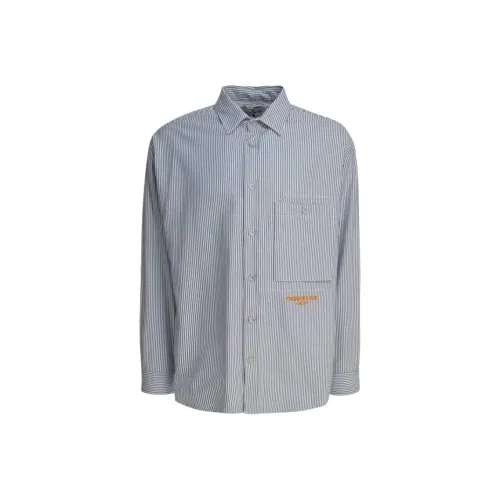 STONE ISLAND Синие Мужские Рубашки