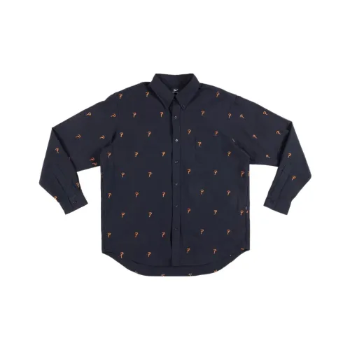 Patta Рубашка Унисекс Вечерний Синий