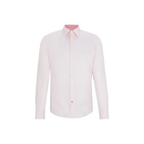 Hugo Boss Рубашка Мужская Светло-Розовая