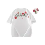 Белый, плотный, вышивка