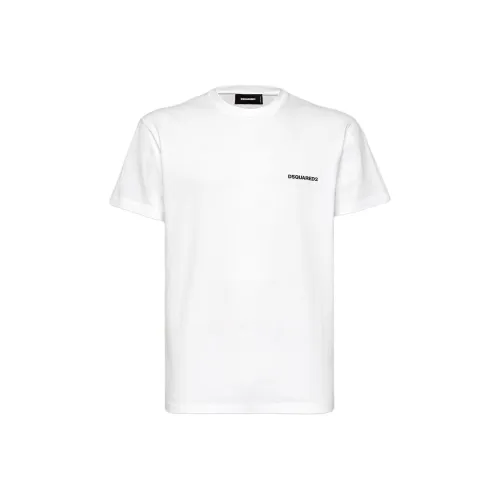 DSQUARED 2 Белый Мужской T-Рубашки