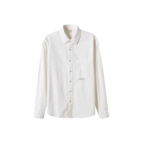 JIULIUZHI Весенний и Летний Мужская Рубашка Синие и Белые