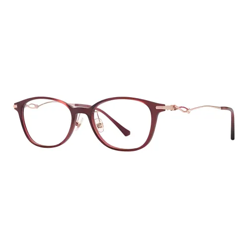 PORTS TR Памятный пластик β-титан Нерегулярная форма Оправы для очков Женские Бордовый