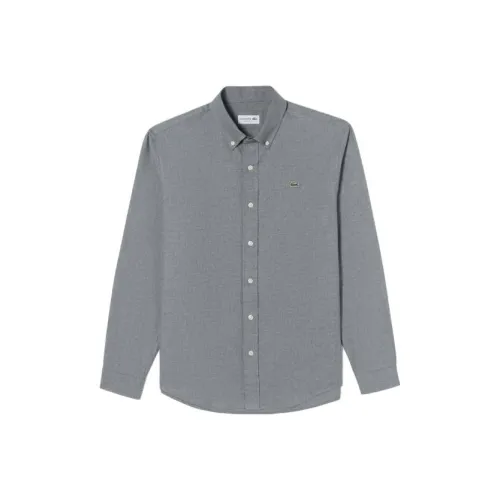 LACOSTE Collaboration Серые Мужские Рубашки