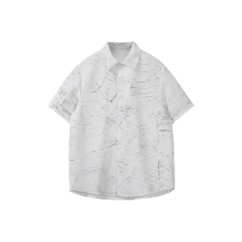 KEIRANDUN Белая унисекс рубашка