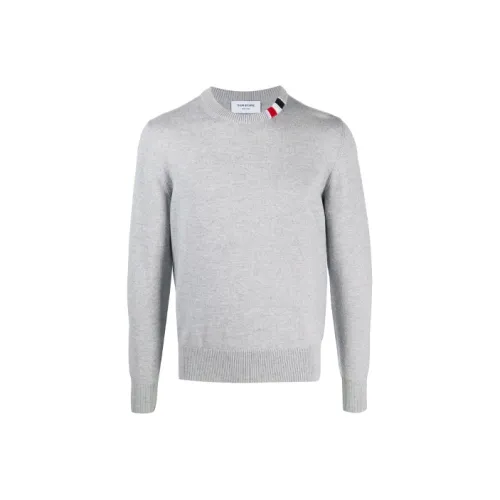 THOM BROWNE Серый Мужской Свитеры