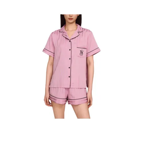 Victoria's Secret Pajama Комплект Женский Розовый Фиолетовый