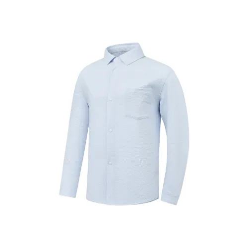 QIAODAN Рубашка Мужская Небесный Рассвет Синий