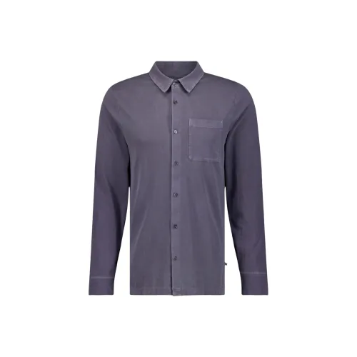JAMES PERSE Фиолетовые Мужские Рубашки