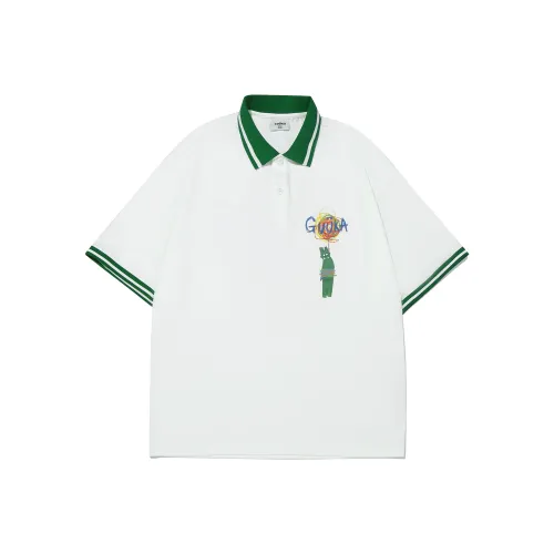 Guuka Polo Унисекс Кремовый Белый