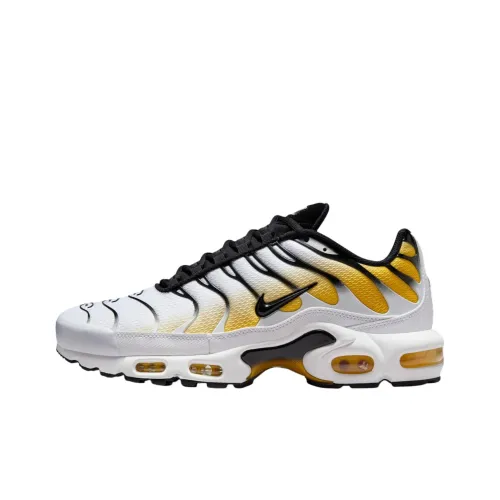 Nike Air Max Plus Low Top Повседневные Беговые Кроссовки Унисекс Белый Черный Желтый