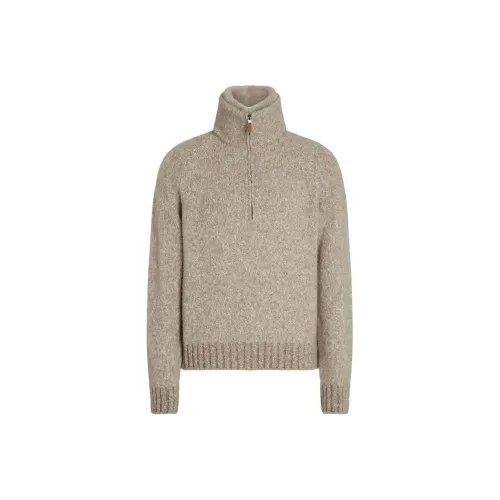 Ermenegildo Zegna Тауповый Мужской Свитшот