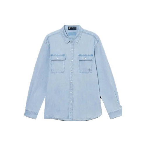 Hush Puppies Рубашка Мужская Светло-Синяя