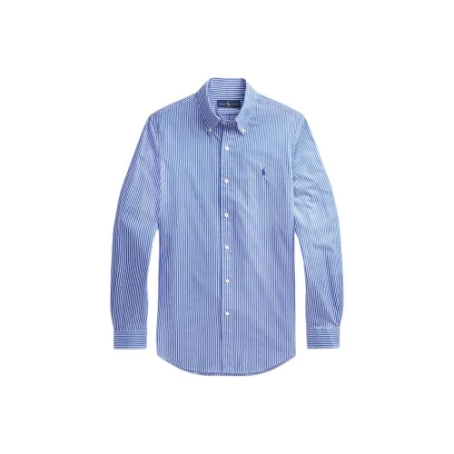 Polo Ralph Lauren Рубашка Мужская Синяя Белая