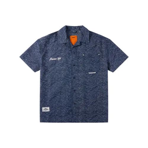 PANMAX Blue Men's Shirts PANMAX Синий Мужские Рубашки