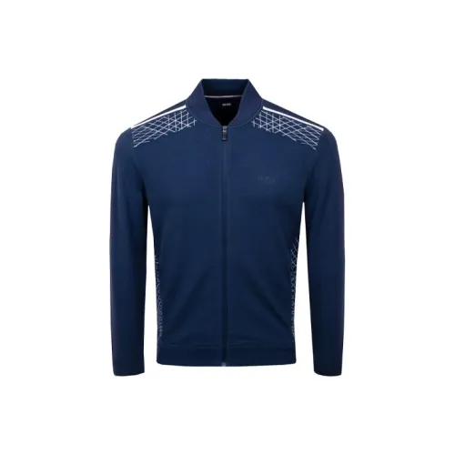 Hugo Boss Темно-синие мужские свитера