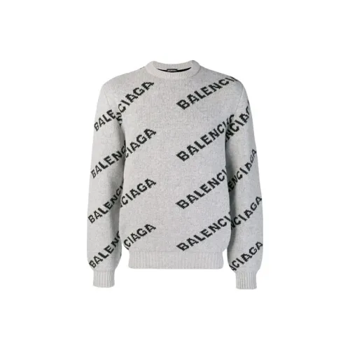 Balenciaga Свитер Регулярный крой Мужской Серый