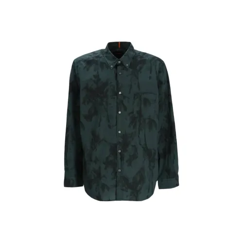 Hugo Boss Зеленые Мужские Рубашки