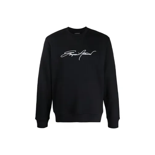 EMPORIO ARMANI Черные Мужские Свитера