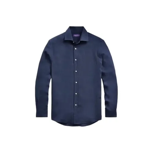 Polo Ralph Lauren Linen Shirt Men's Dark Blue