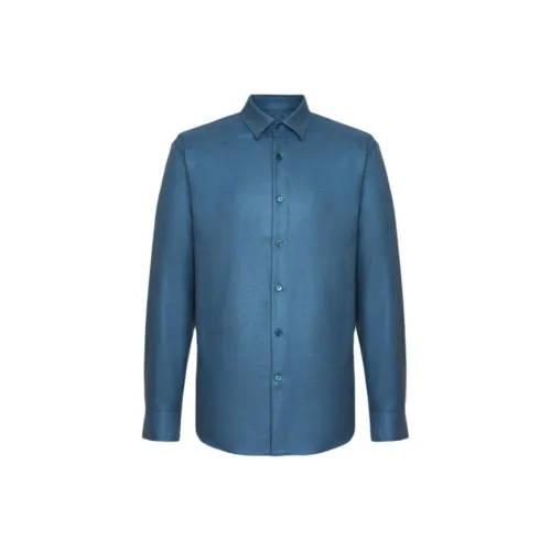 Satchi Рубашка Мужская Павлин Синий
